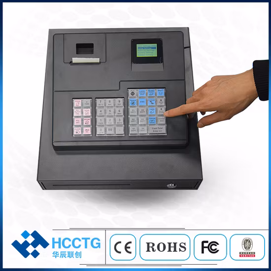 Günstigstes elektronisches Registrierkassen-Einzelhandels-Point-of-Sale-Software-Kassensystem mit Kassenschublade (ECR600)