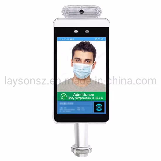 CCTV-Kamera, Gesichtserkennung, Messung der menschlichen Körpertemperatur, CE, RoHS, FC, berührungsloses Infrarot-Thermometer