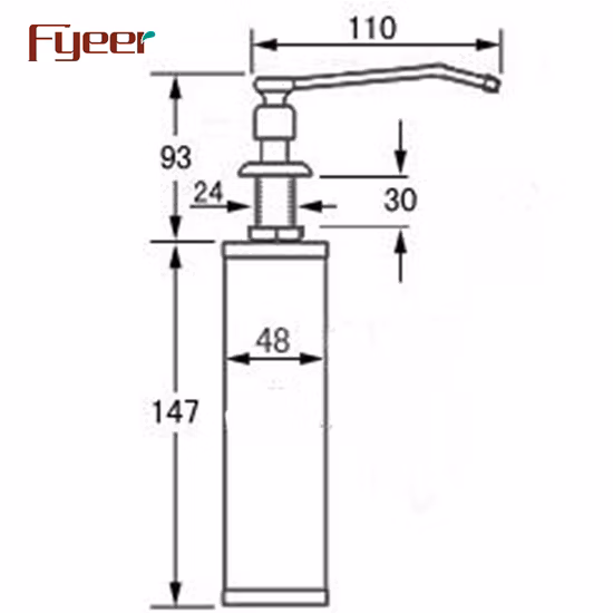 Fyeer Küchenseifenspender aus Messing
