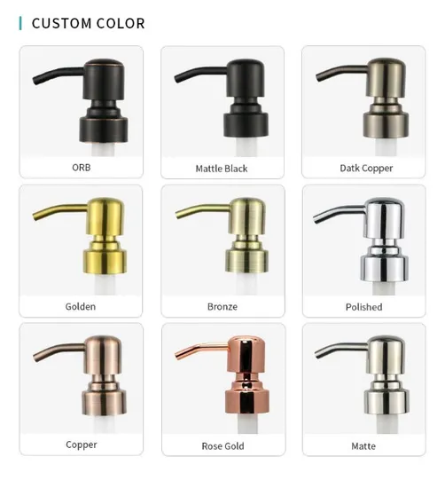 Seifenspender aus verkupfertem Edelstahl 304 mit 2,0 cc und 1,0 cc Ausgang für Küche und Badezimmer